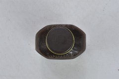 Vintage SQUIBB CASTOR OIL BROWN MEDICINE BOTTLE #07917