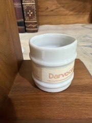 Lilly Mini Apothecary Bookends Pharmacist Darvocet Pain Med Advertisement VTG
