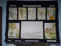„THE HEALTH DEPT.“ 1930S PULL DOWN MEDICAL CHART , DENOYER GEPPERT 44X36