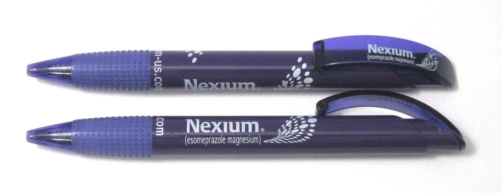 Drug Rep NEXIUM Collectible Pens x 2 RARE