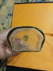 Vintage Label-Rite 16 oz Glass Bottles Caps Pharmacy Graduated Embossed