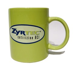 Zyrtec Cetirizine HCI Green Coffee Mug 10 oz Cup Ceramic Advertising