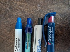 Valtrex Maxalt Ethyol Seroquel Pharmaceutical Drug Rep Pens Promo Discontinued