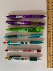 7 vintage Pharma Drug Rep Pens Zyprexa, Effexor, Spiriva, Benicar, Namenda, Agg