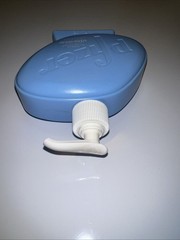 New! Pfizer Viagra Soap Dispenser Plastic 10oz Bottle Pharmaceutical Blue Pill!