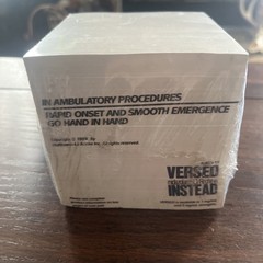 Rare Roche Laboratories Versed Note Pad Block Sealed New Pharmaceutical Promo