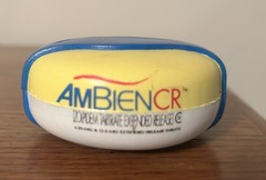 Ambien CR STRESS BALL Pill Shaped Drug Rep Promo Advertising Rare