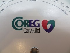 2002 Drug Rep Promo COREG Carvedilol BMI Calculator Wheel Dr. vtg