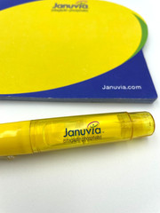 VTG Merck Januvia Highlighter w/Post-It Flags & Post-It Notepad Drug Rep Promo