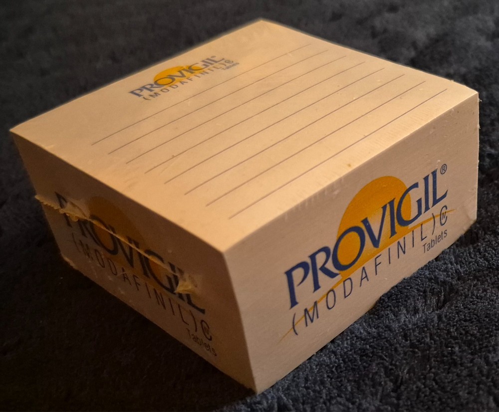 Provigil Promotional Note Pad Cube NEW Sealed Pharmaceutical Drug Rep Pharma