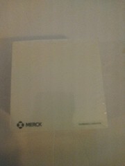 Fosamax drug rep notepad/sticky notes pharmaceutical advertising Merck