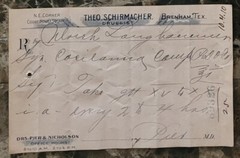 File box & 70 antique prescriptions (1910) – Codeine, Poisons, Equine