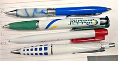 Pharmaceutical Advertising Drug Rep Pen Lot Of 4 Viagra, Welchol,Ketek, Zoloft