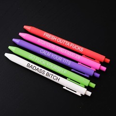 Cityhermit 11Pcs Funny Adult Ballpoint Pen Set, Premium Days of The Week Swea…