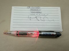 Rare Lescol XL Red Light-Up PEN Drug Rep Pharmaceutical Promotional Advertising