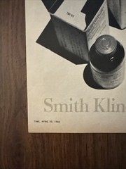Smith, Kline, & French Compazine/Stelazine Ad; Time Magazine; April 1966