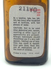 C1960s NOS Caroid Bile Salts Advertising Sterling Drug Bottle American Ferment