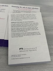 2004 Gynazole Yeast Pharmaceutical Drug Rep Notepad Sticky Notes Ad Drug Rep