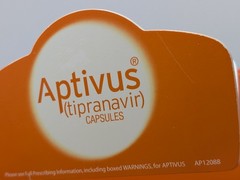 Vintage Aptivus Pharmaceutical Drug Rep CLIPBOARD Orange Promo Advertising Gift