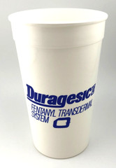 Lot of 8 Vtg Duragesic Fentanyl Plastic Drinking Cups Pharmaceutical Sales Merch
