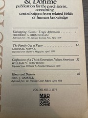Reflections a Merck Sharp & Dohme Pub. For The Psychiatrist Vol.XII No 2-1977