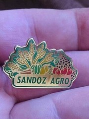 🔴SANDOZ Agro Pharmaceuticals pin LSD Albert Hofmann Logo pin badge🔴