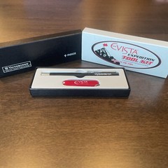 Eli Lilly & Co. Evista Swiss Army pocket knife & Parker ink pen set
