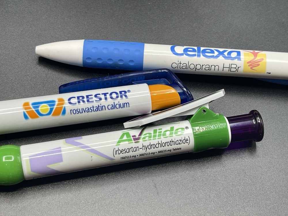 Pharmaceutical Drug Rep Pens – Lot Of 3
