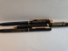 PROCARDIA XL Collectible Metal Pens x 3 Pharmaceutical Drug Rep