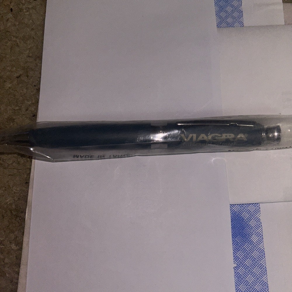 Rare Viagra Metal Blue Drug Rep Pen Pharmaceutical Promotional. Pfizer