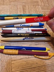 Pharmaceutical Drug Rep Pens Nitroglycerin Prozac Celexa Evista Norvasc Ten
