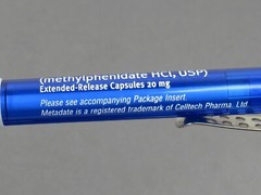 Metadate CII PENS 1 Heavy Metal Twist Drug Rep Pharmaceutical Advertising RARE