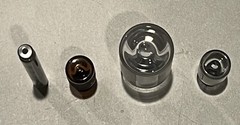 4 Vintage empty vial for display