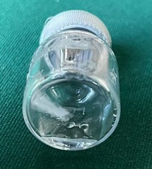 vtg empty clear vial for display #6