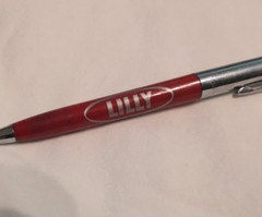 Vintage Eli Lilly Promotional Employee Retiree Pens & Pencil