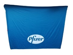 🔴 BiG Pfizer Table Cover Promotional Trade Show Tablecloth 7x5ft Hard to Find🤡