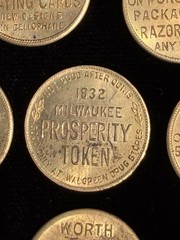 RARE – 1930’s Walgreens Milwaukee prosperity tokens With ORIGINAL Bag
