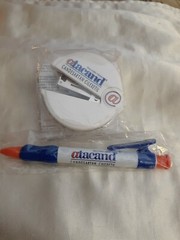 New Sealed Drug Rep Atacand Candesartan Cilexetil Paper Stapler & Ink Pen Drug