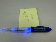 Drug Rep PROTONIX I.V. Collectible Light Up Blue Pen – RARE – Works