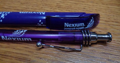 a Lot/2 Pharmaceutical Drug Rep Pen NEXIUM Esomeprazole Magnesium TESTED / WORKS