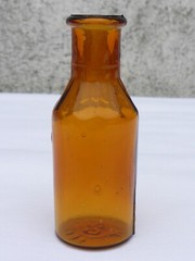 5 X Old Braune Medicine Glas Pharmacy Pharmacist Bottle 0.7oz Approx. 3in Braun
