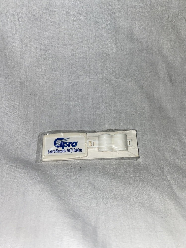 Cipro – Vintage Pharmaceutical Promotional Merchandise Stethoscope Name Tags