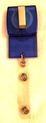 Vtg Pfizer Celebrex Bextra Badge Reel ID Card Holder w/ Clip Drug Rep Promo HTF