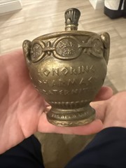 Vintage 1979 Shering RX Mortar & Pestle Honoring Pharmacy Fraternities