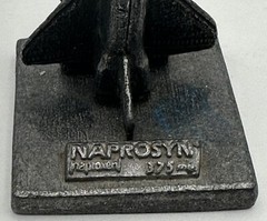 NASA Space Shuttle Miniature Pewter Figurine Naprosyn Pharmaceutical Advertising