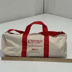 Vtg 80s 90s Capoten Captopril Drug Rep Pharmaceutical Canvas Tote Duffel Mead