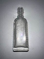 Vintage Clear Glass Medical Bottle Antique Apothecary 4” Pharmacy