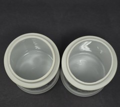 Vintage Porcelain Apothecary Medicine Jar Set Salts Cologne Gauze Perioxide
