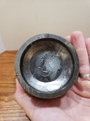 vintage 1972 Schering metal Mortar and Pestle 10th Edition First American Pharma