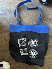 American Academy of Anti-Aging Medicine Bag Black Blue Logo pharmaceutical vtg